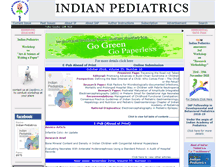 Tablet Screenshot of indianpediatrics.net